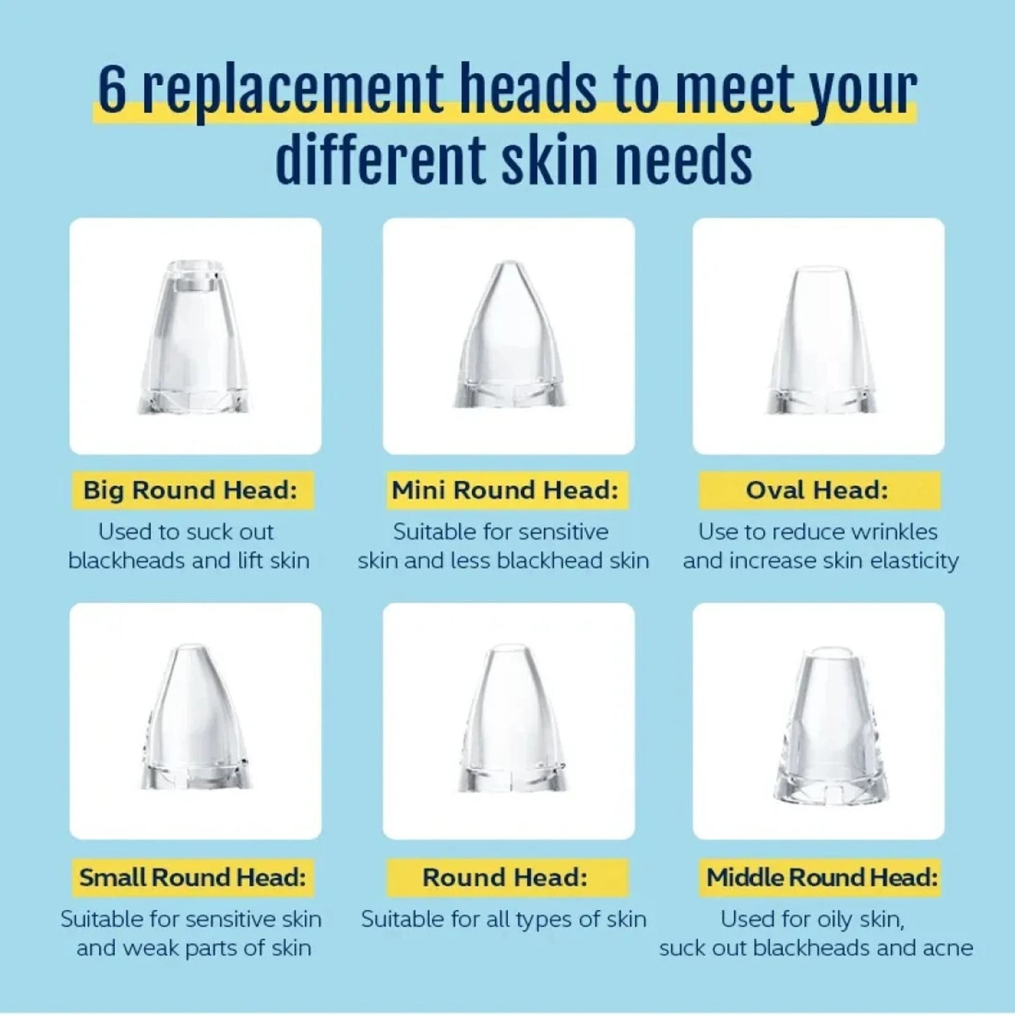 6 in 1 Black Head Remover