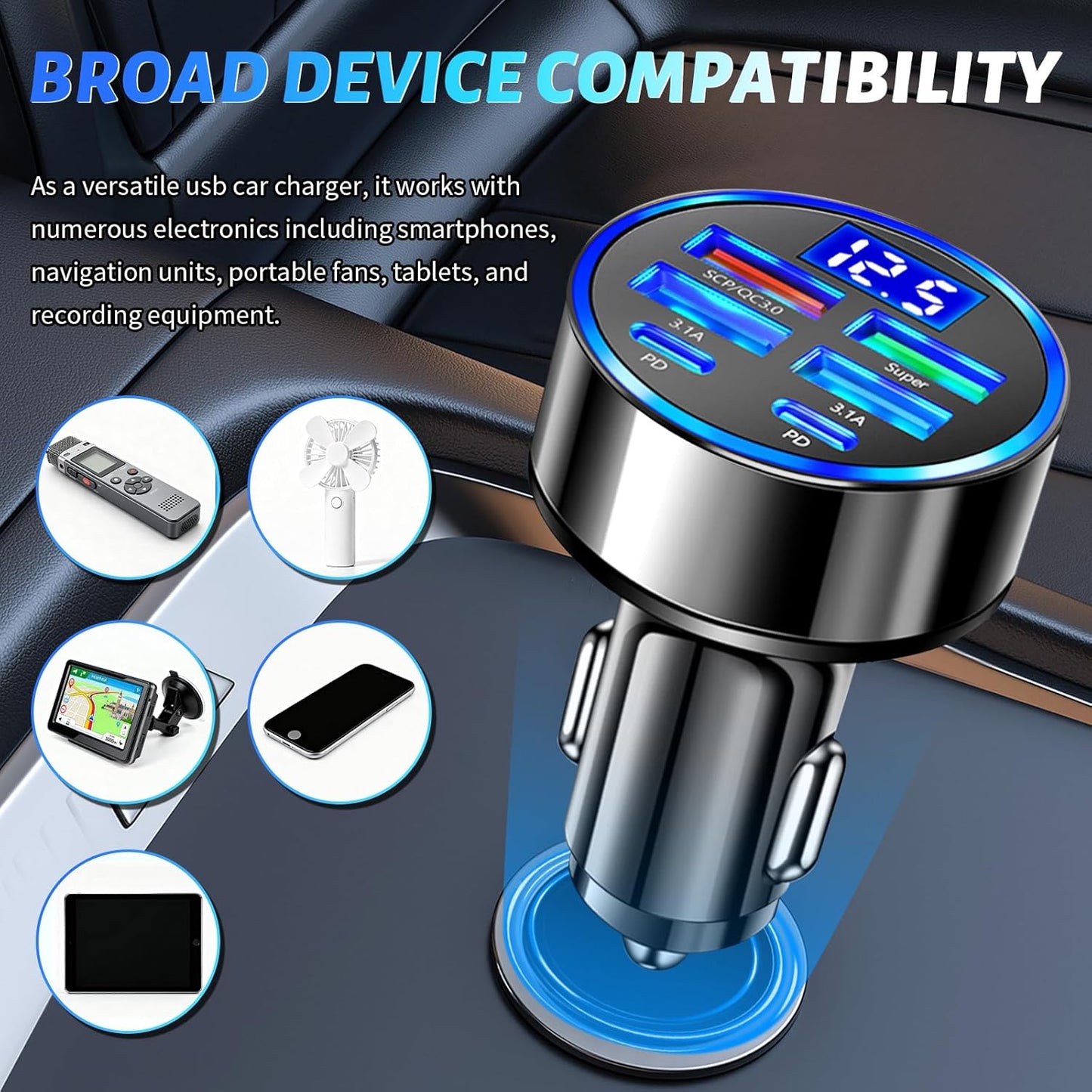 6 In 1 Car Charger