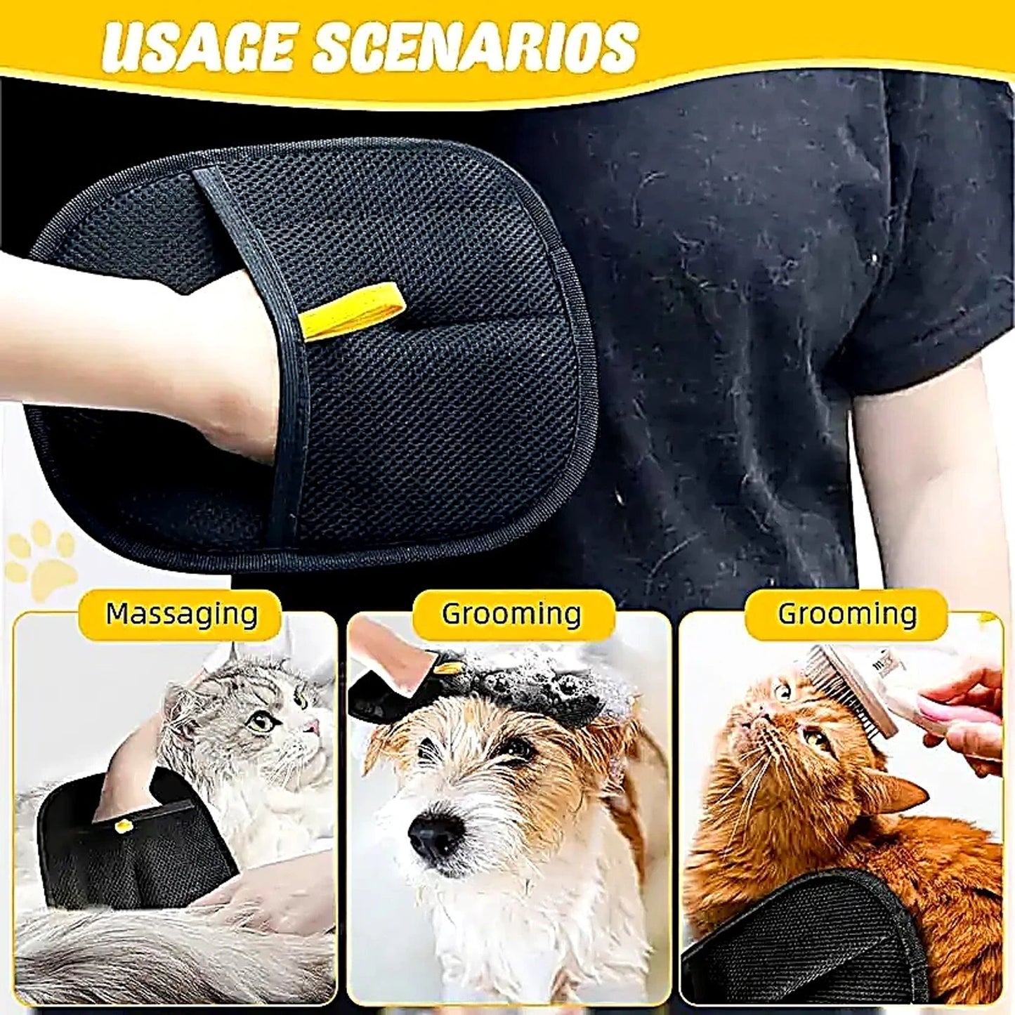 Pet Hair Remover Gloves